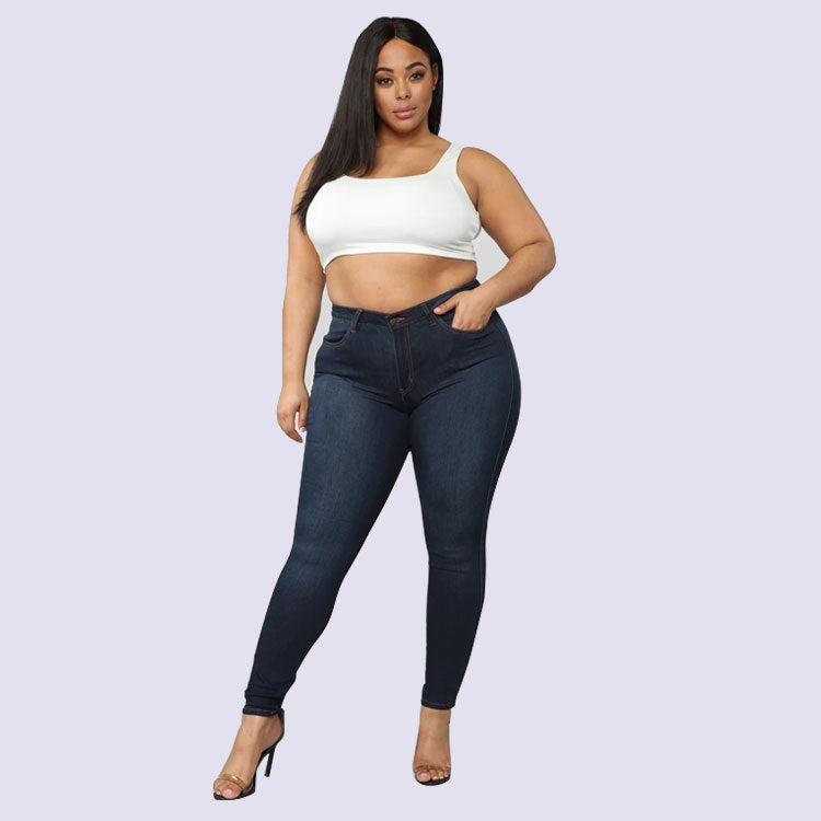 Luxe Curve Elastic Denim Skinny Pants