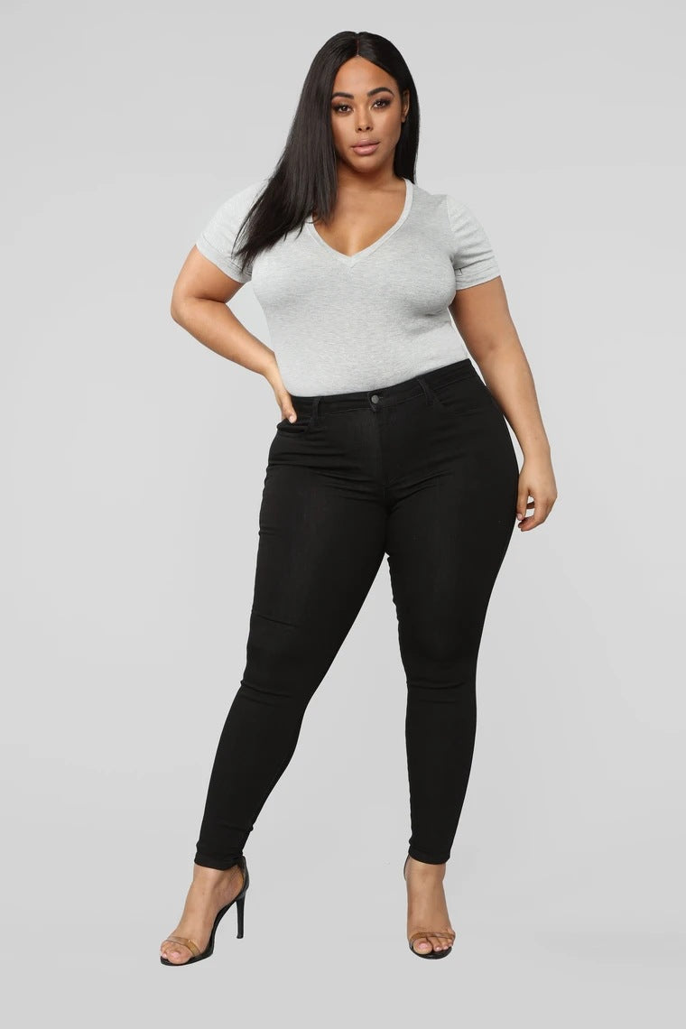 Luxe Curve Elastic Denim Skinny Pants