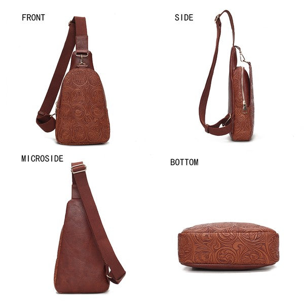 Millie Embossed Sling bag
