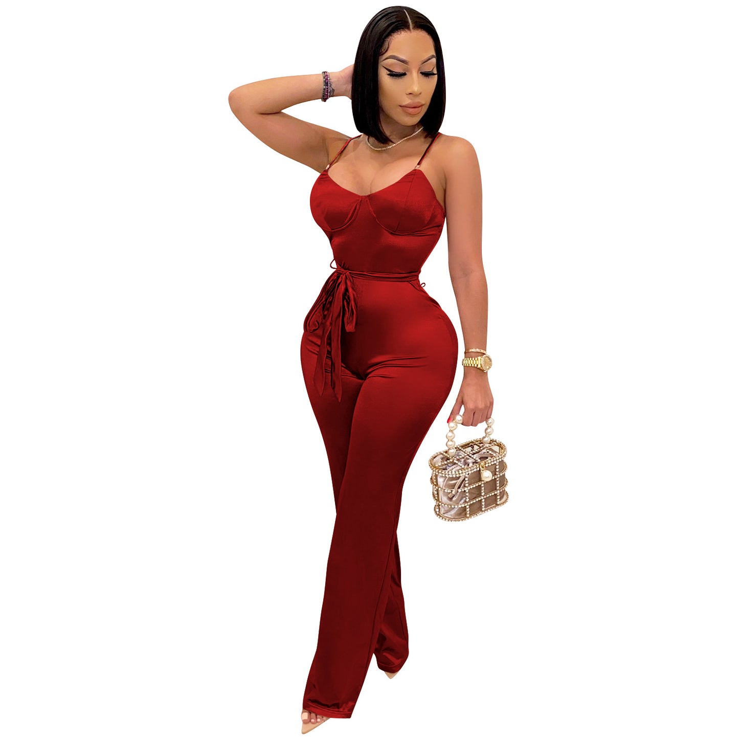 Sleek Straight Leg Jumpsuit
