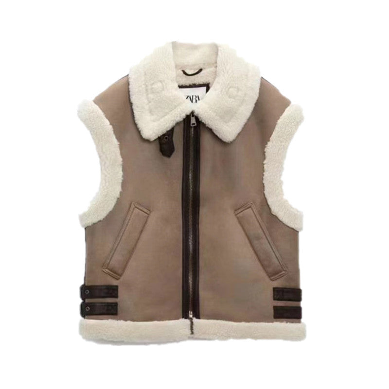 Collared Vest Coat