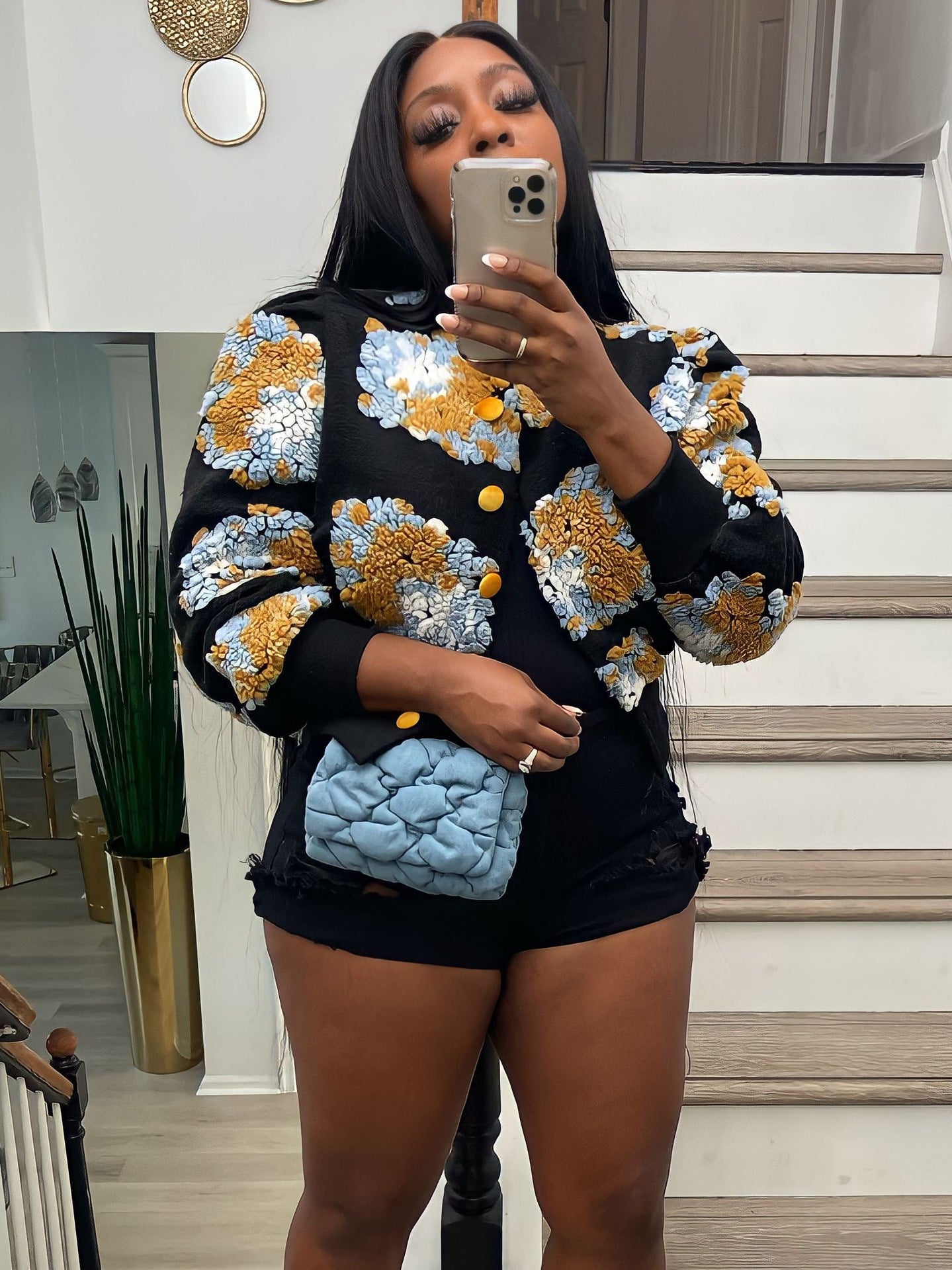 Buttercup Coat 3 Dimensional Floral Coat