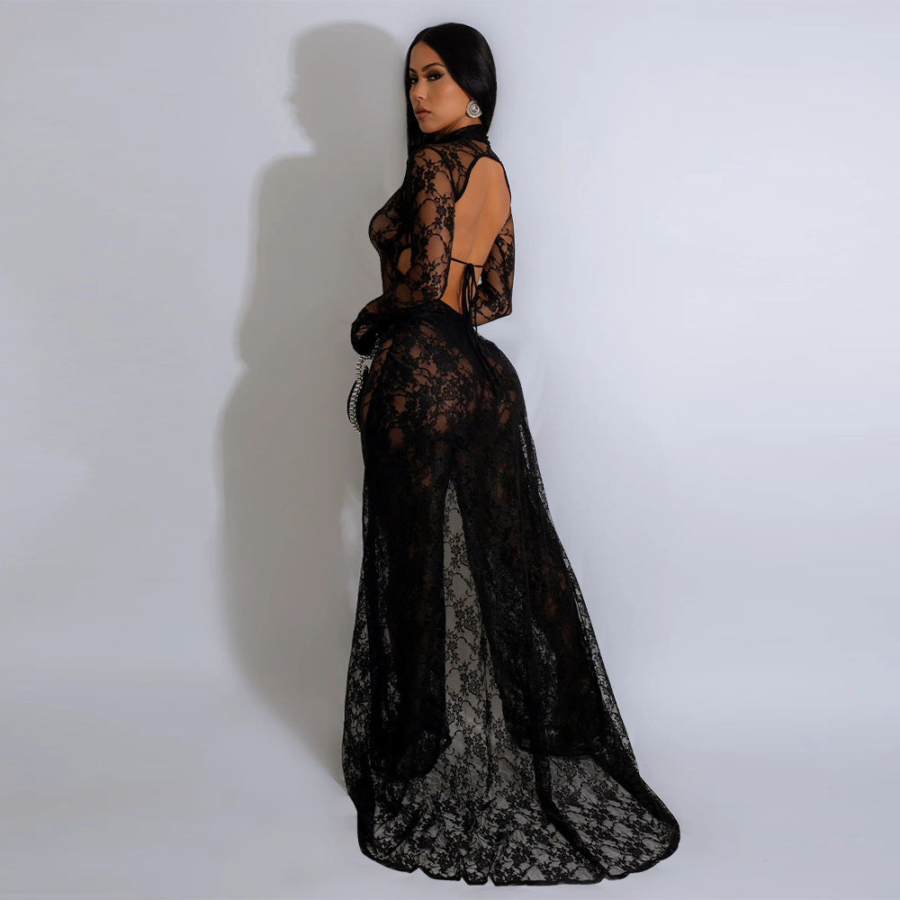 Sexy See through Lace Jumpsuit