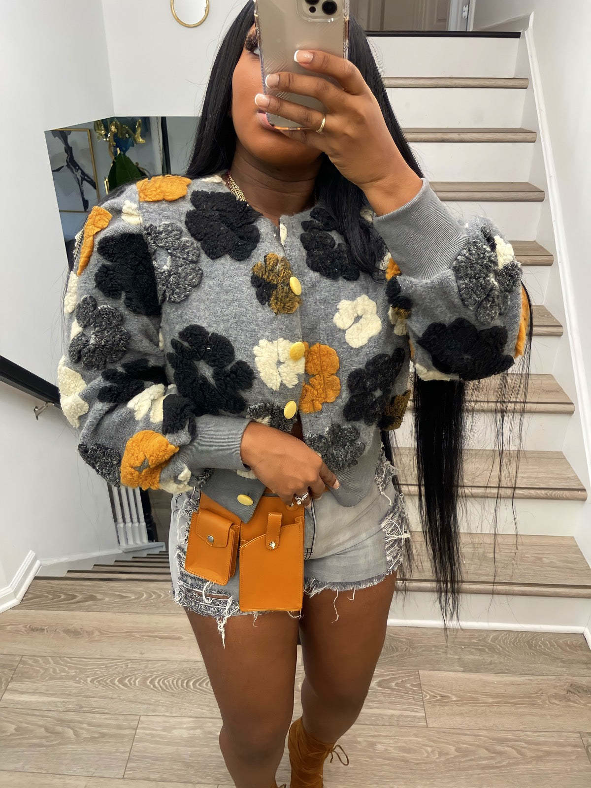 Buttercup Coat 3 Dimensional Floral Coat