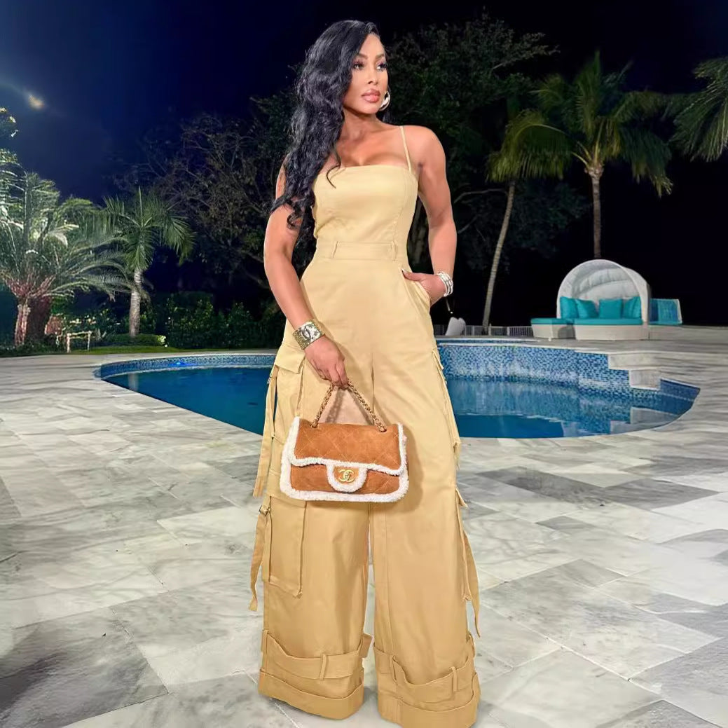 Workwear Wide Pocket Jumpsuit