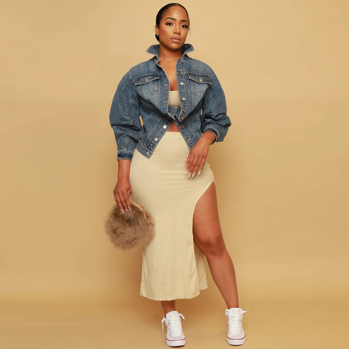 Two Way Denim Coat
