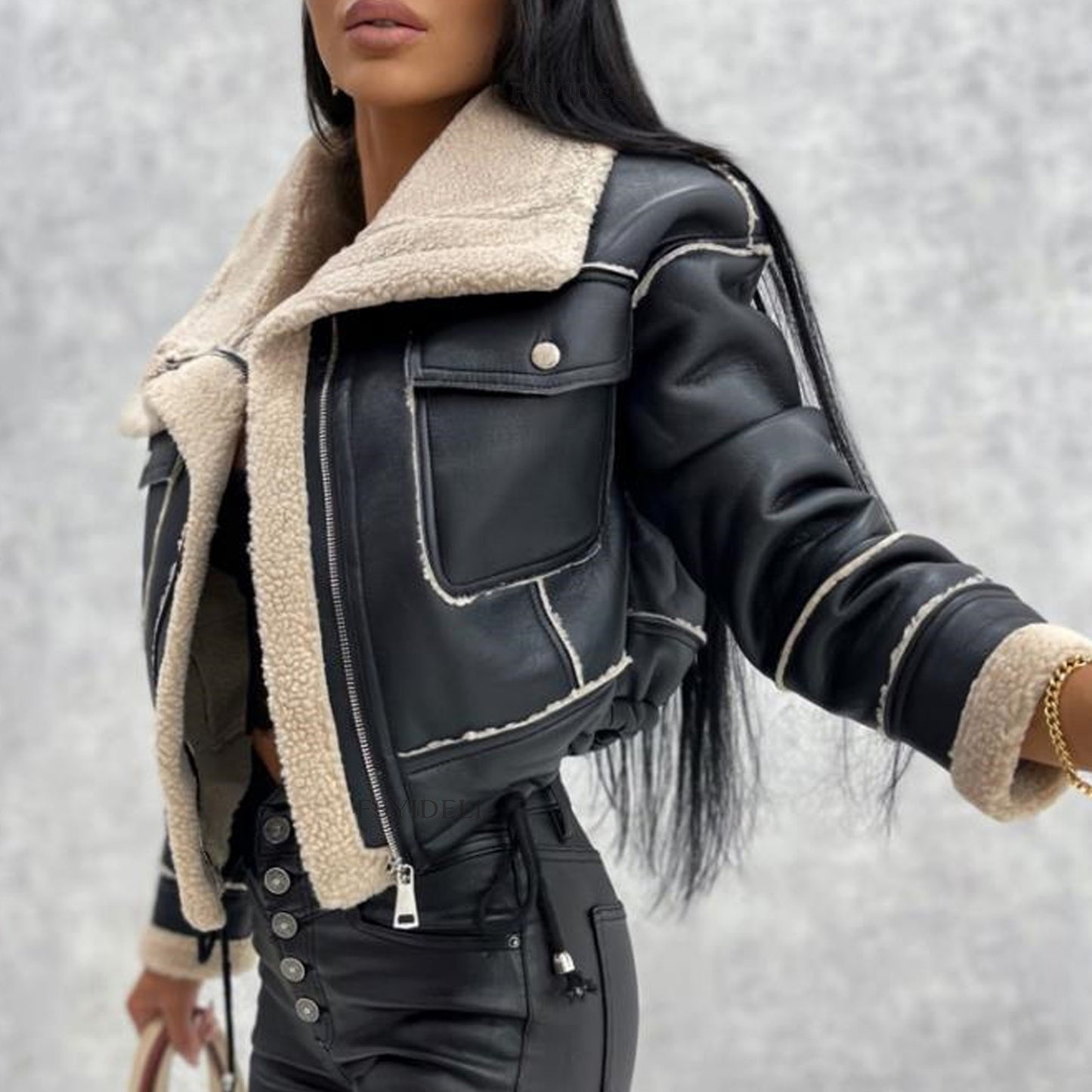 Lamb Woolen Short Coat