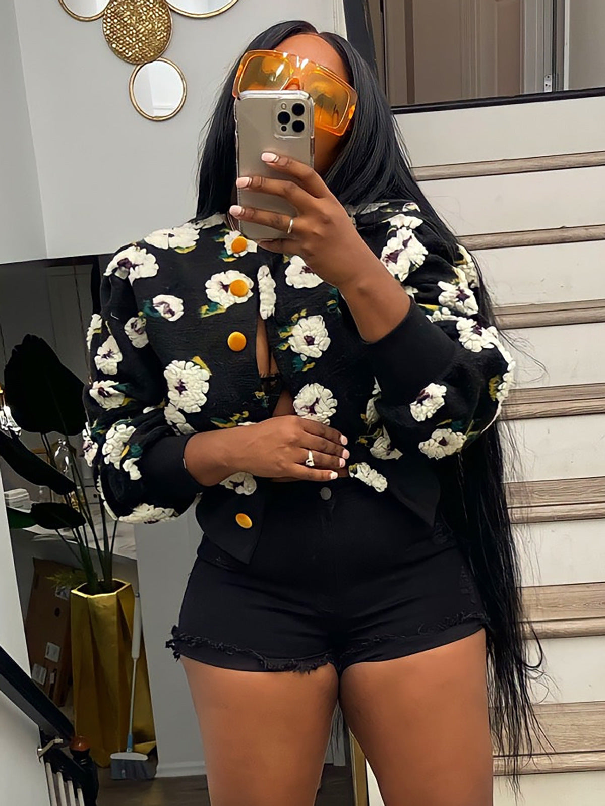 Buttercup Coat 3 Dimensional Floral Coat