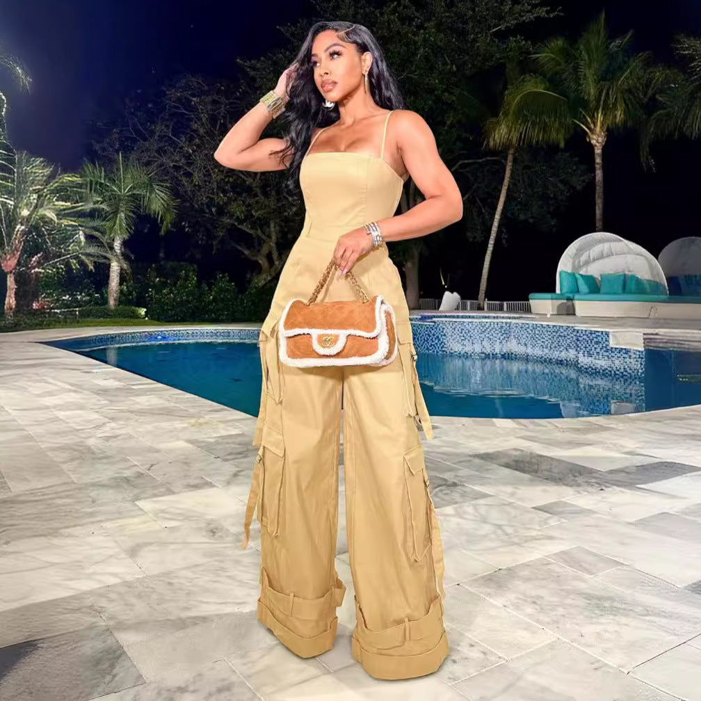 Workwear Wide Pocket Jumpsuit