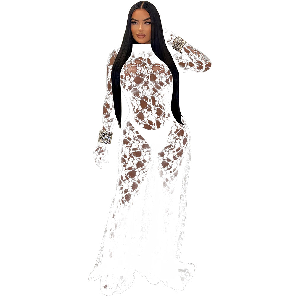 Sexy See through Lace Jumpsuit