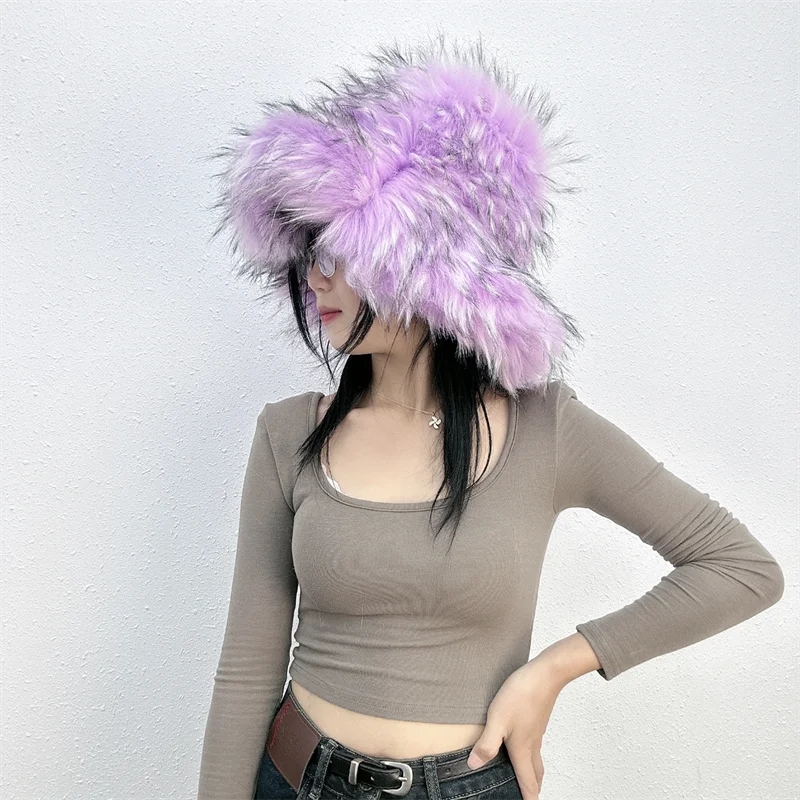 Faux Fur Bucket Hat