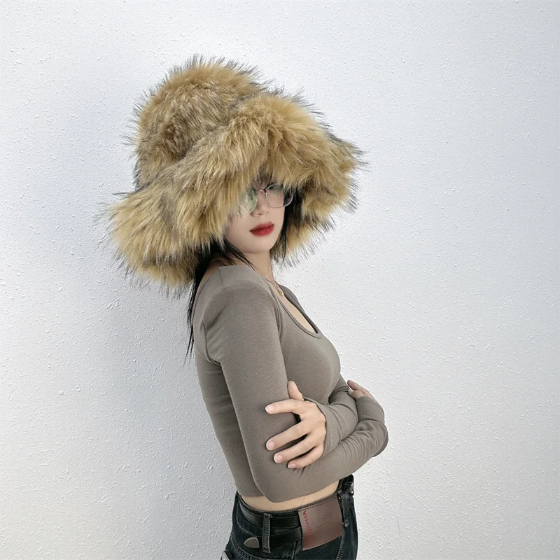 Faux Fur Bucket Hat