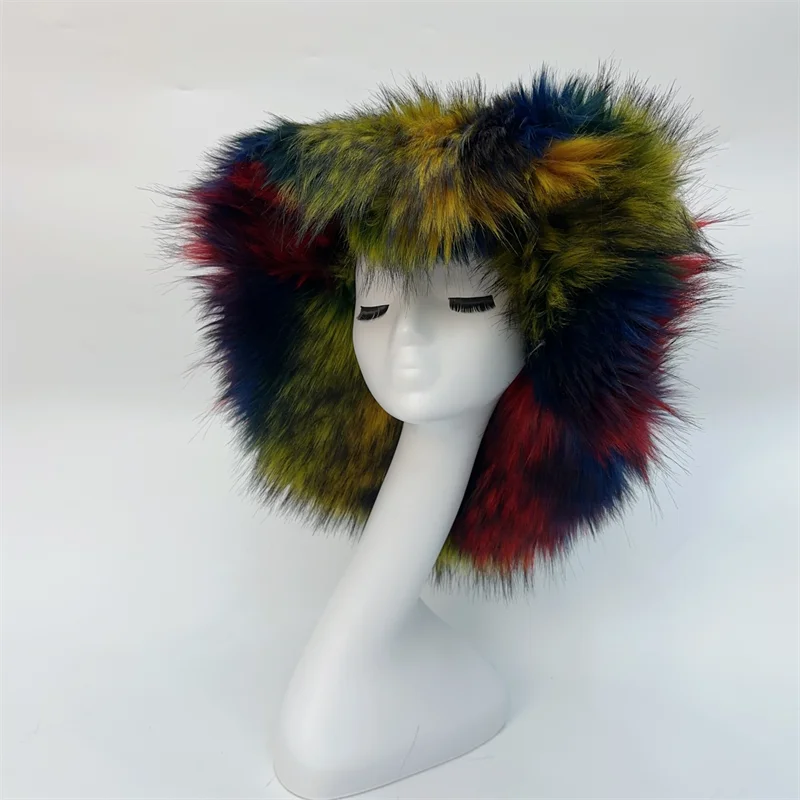 Oversize Fluffy Faux Fur Hats