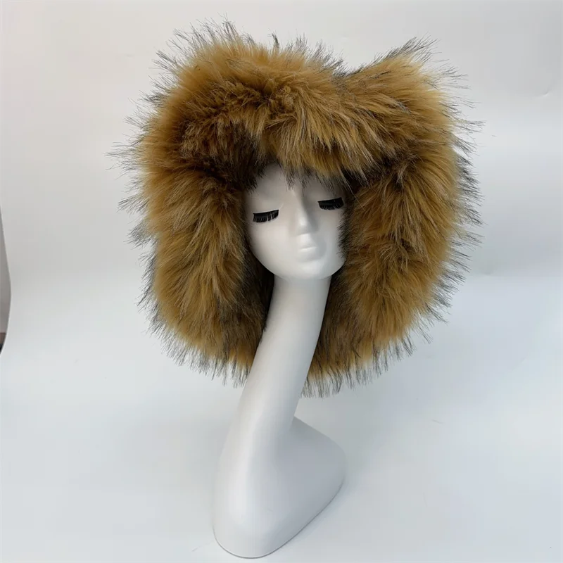 Oversize Fluffy Faux Fur Hats