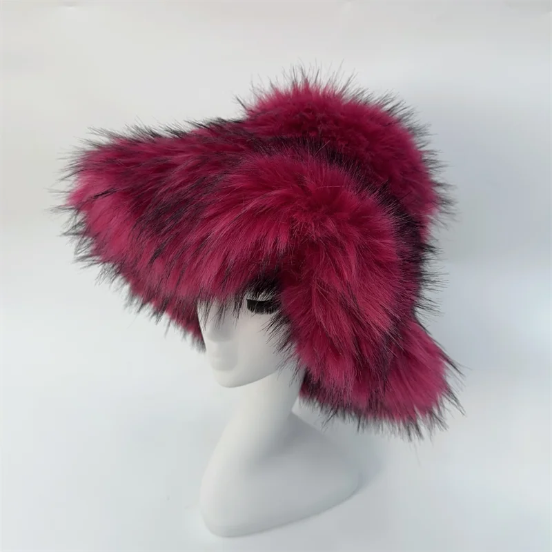 Oversize Fluffy Faux Fur Hats