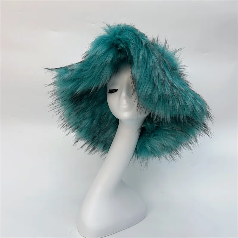 Oversize Fluffy Faux Fur Hats