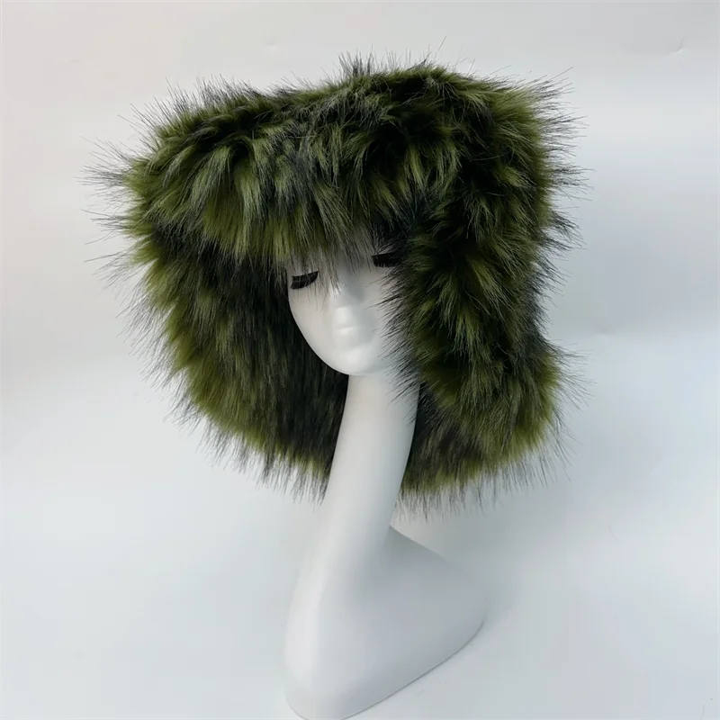 Oversize Fluffy Faux Fur Hats