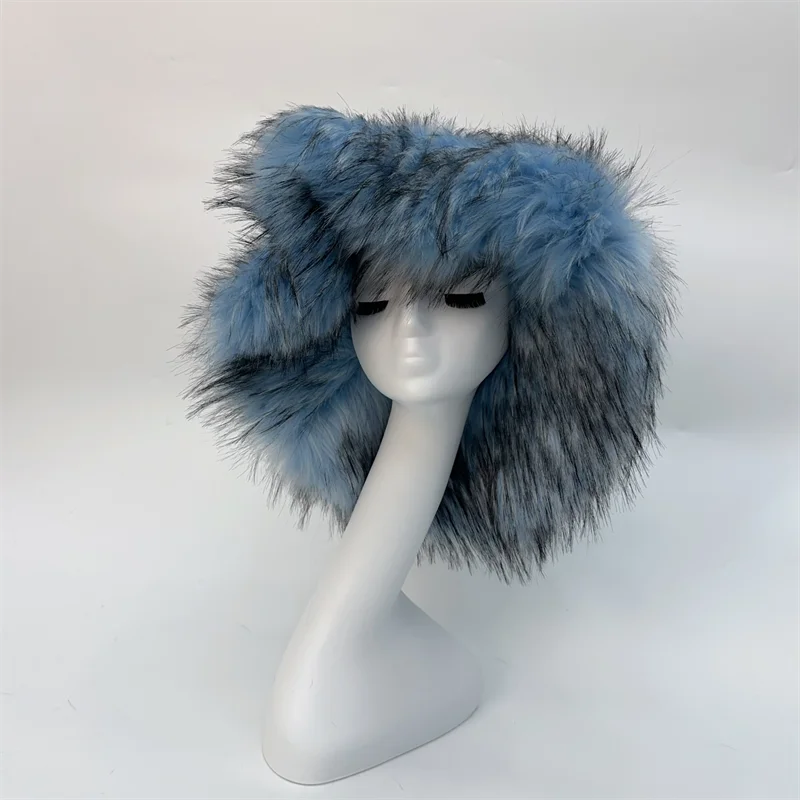 Oversize Fluffy Faux Fur Hats