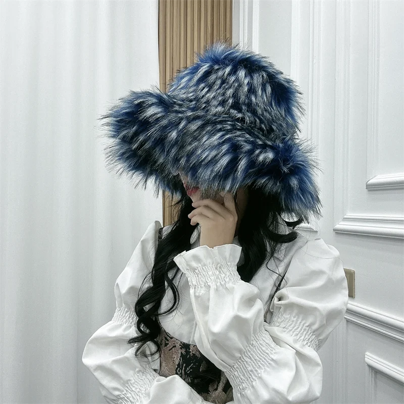 Oversize Fluffy Faux Fur Hats