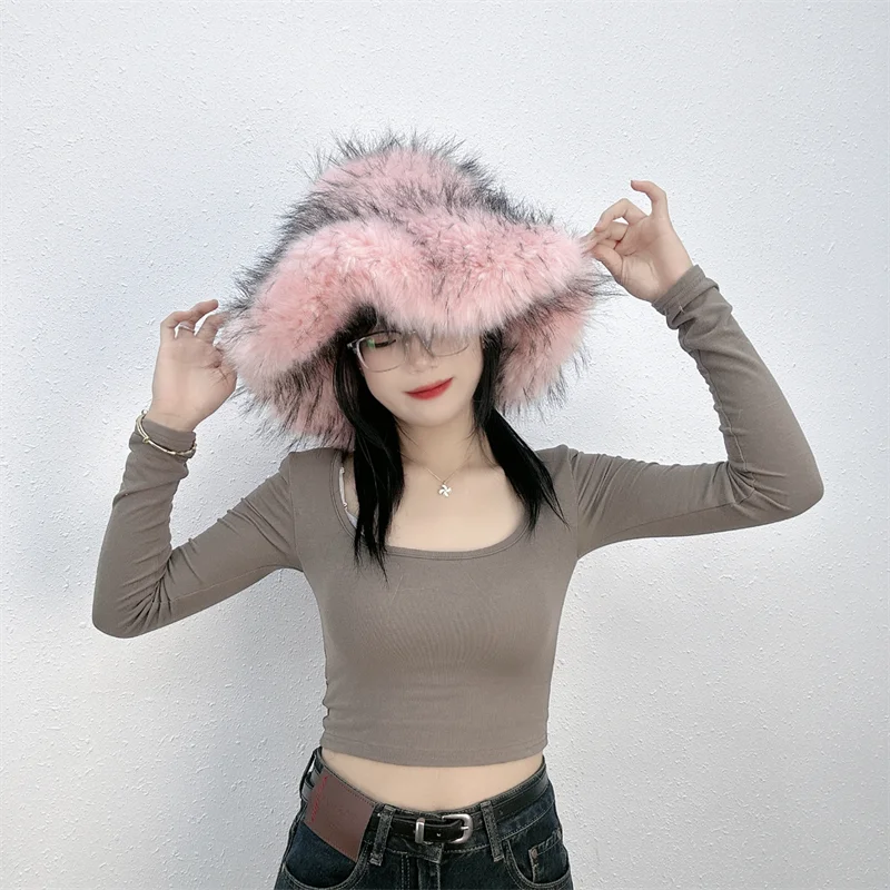 Faux Fur Bucket Hat