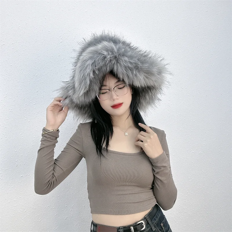 Faux Fur Bucket Hat