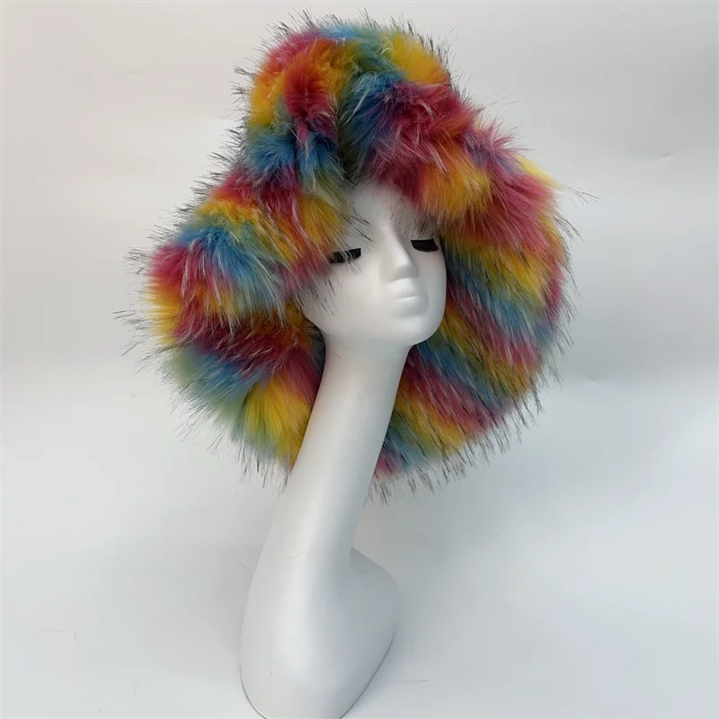 Oversize Fluffy Faux Fur Hats