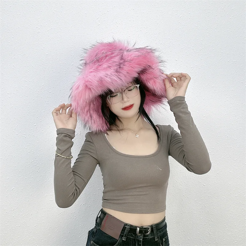 Faux Fur Bucket Hat