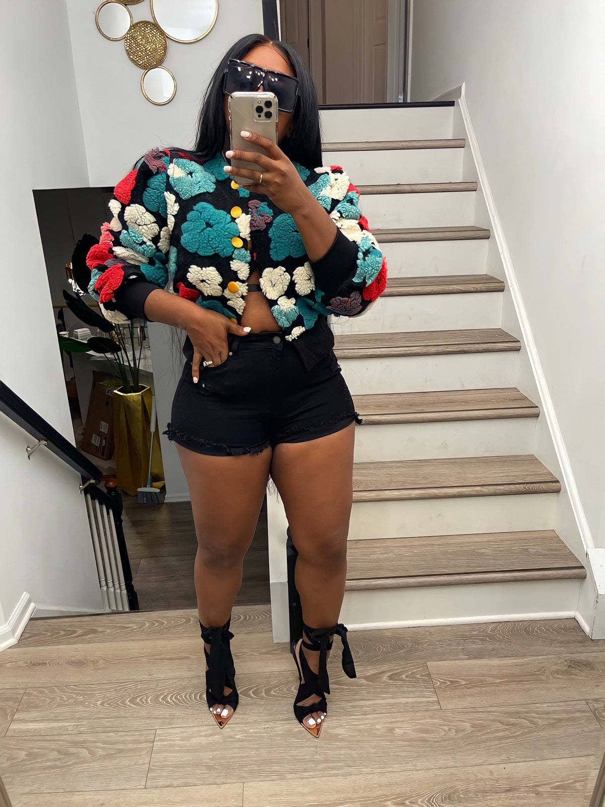 Buttercup Coat 3 Dimensional Floral Coat