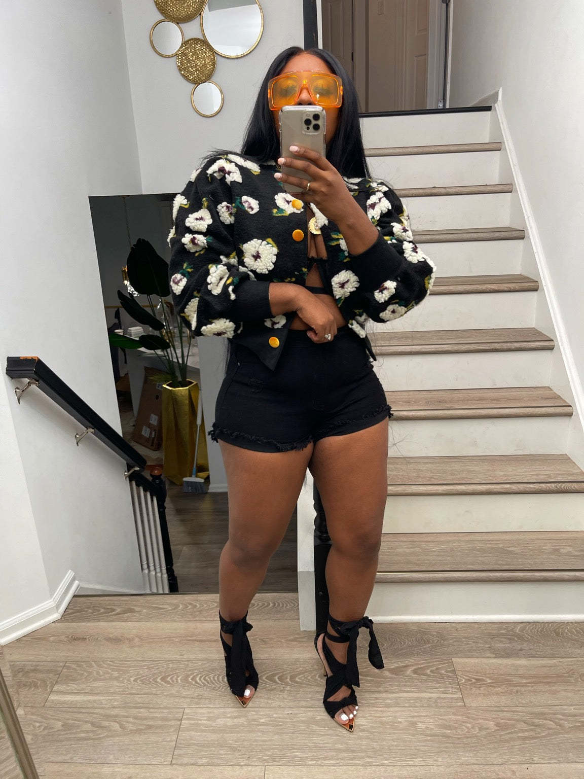 Buttercup Coat 3 Dimensional Floral Coat