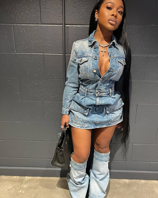 Luxury Luxe 3 Piece Denim Set