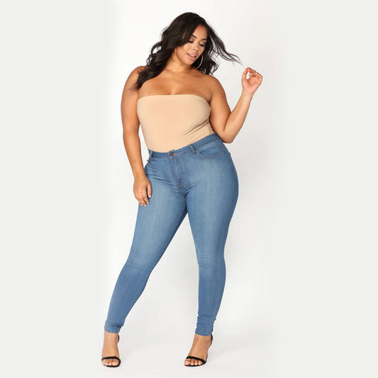 Luxe Curve Elastic Denim Skinny Pants