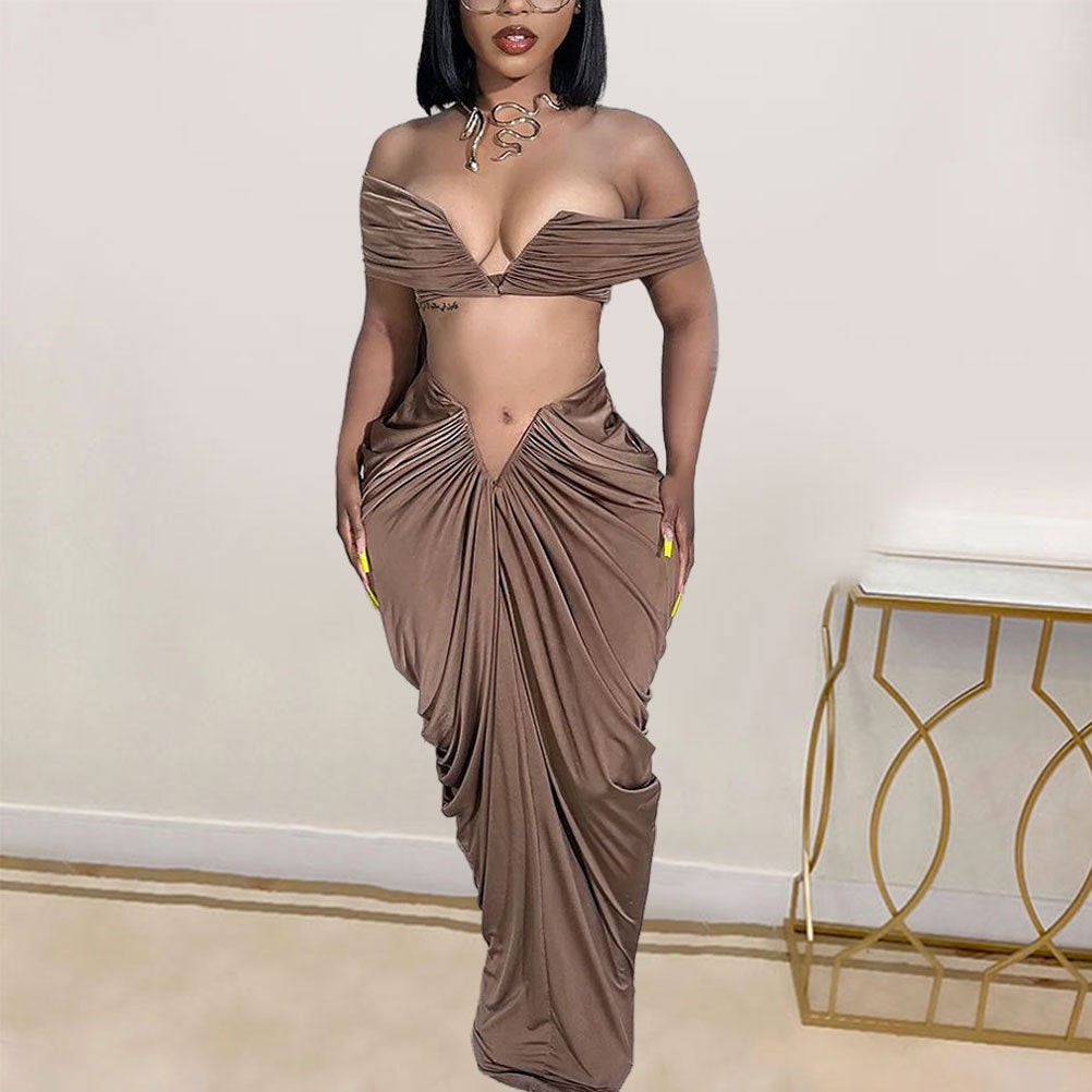 Egyptian Pleated Two Piece Set