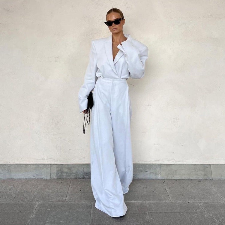 White Trousers Suit