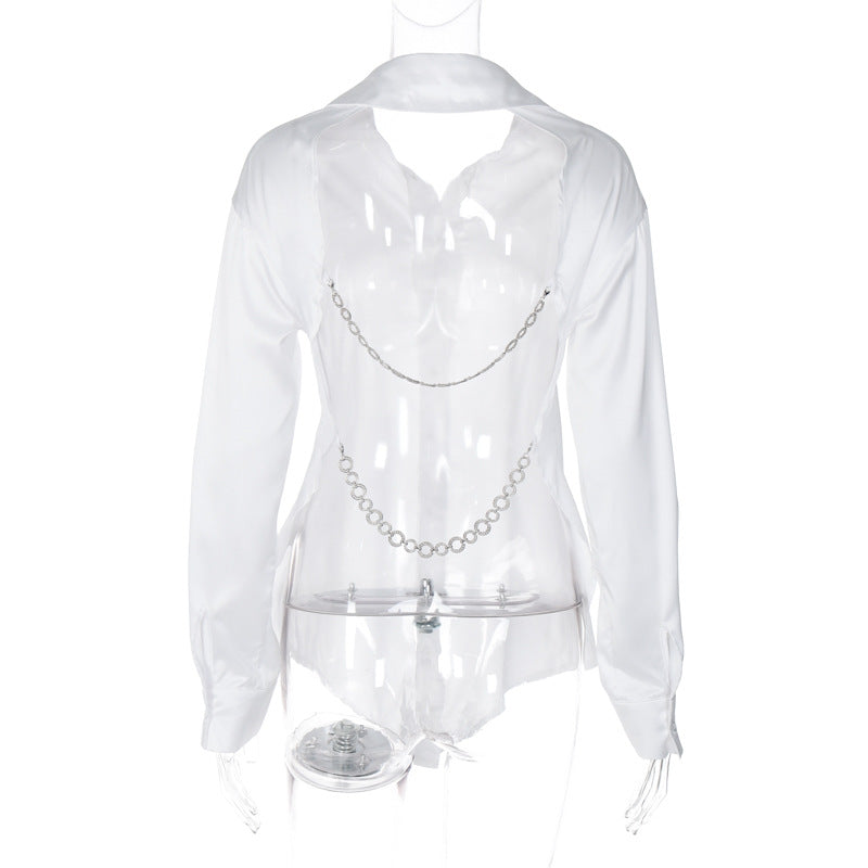 Backless Iron Chain Shirt