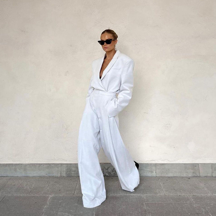 White Trousers Suit