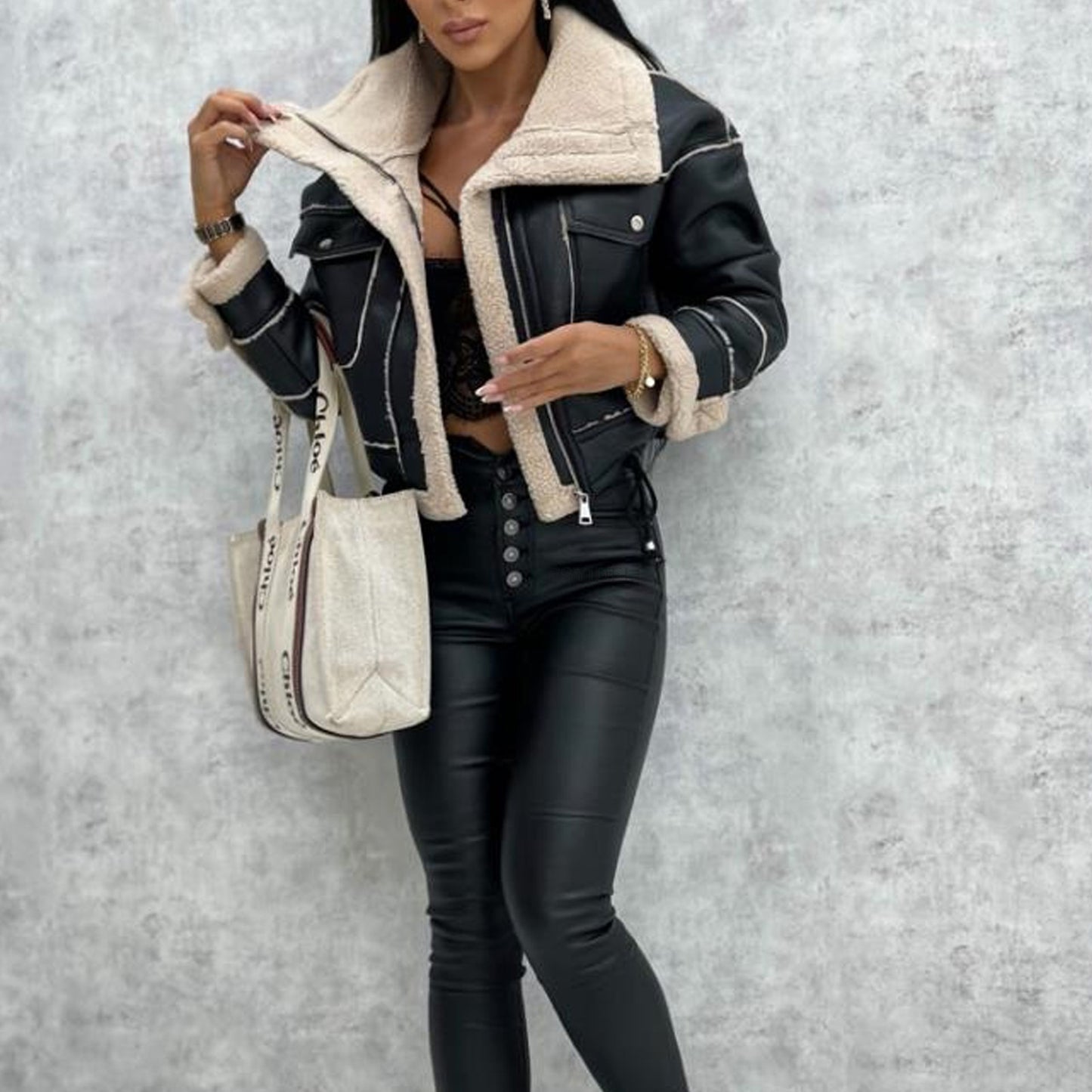 Lamb Woolen Short Coat