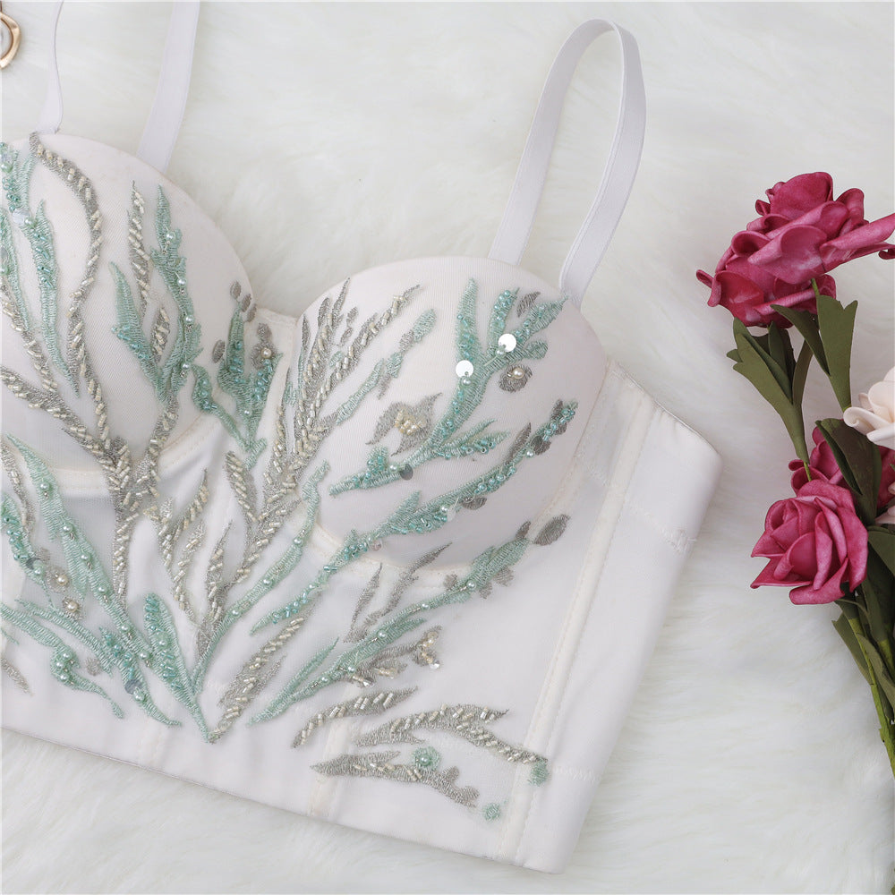 Beaded Tree Corset Bra Bar Performance