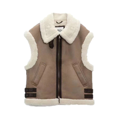 Collared Vest Coat