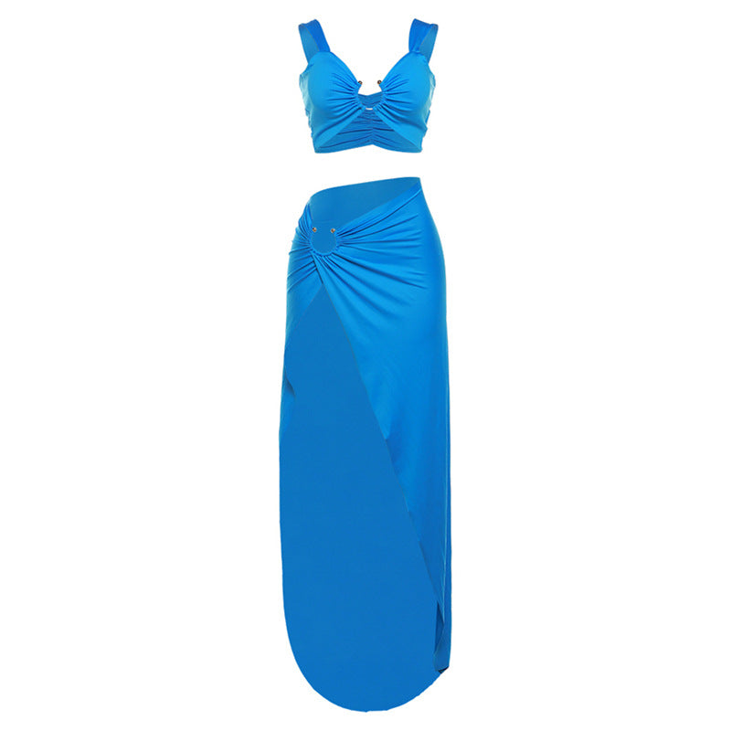 High Waist Vaca Skirt Set