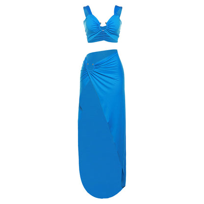 High Waist Vaca Skirt Set