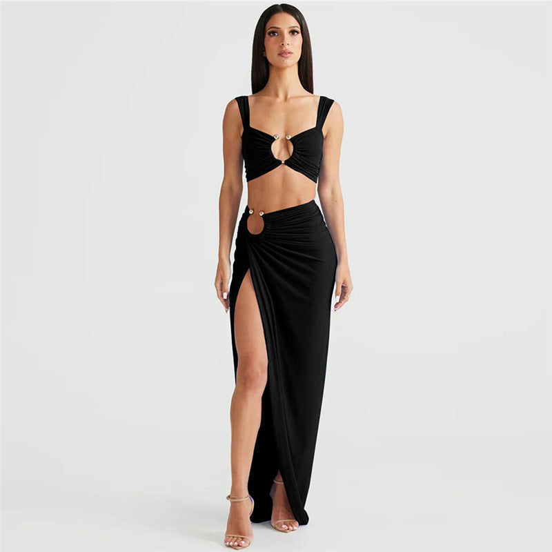 High Waist Vaca Skirt Set