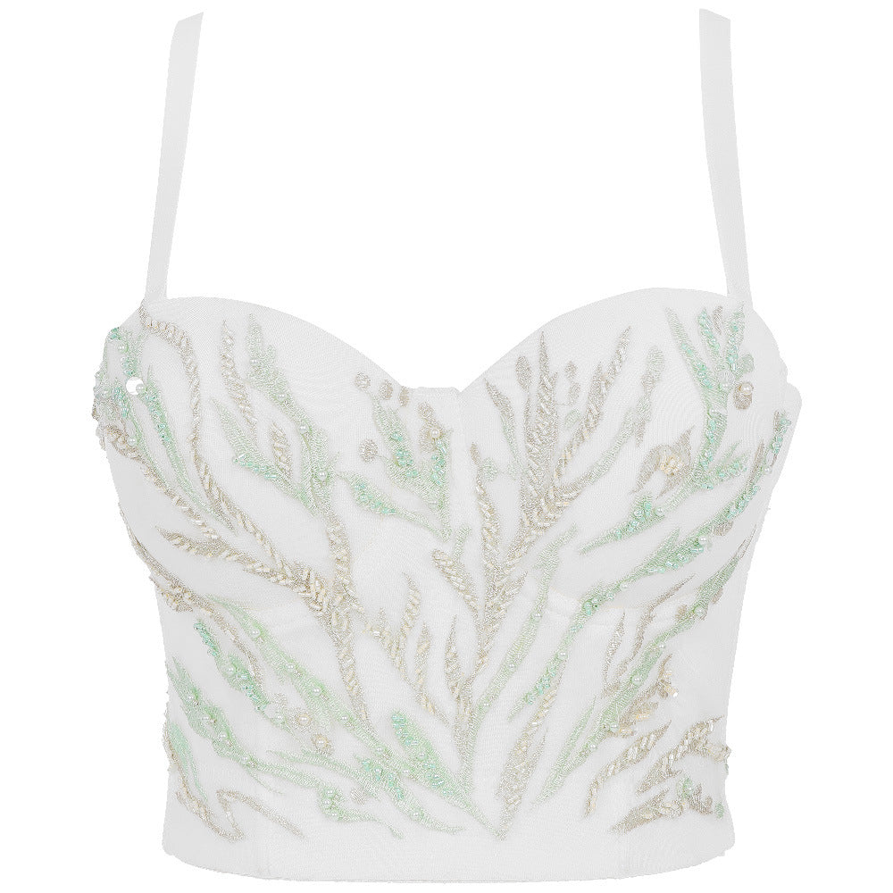 Beaded Tree Corset Bra Bar Performance