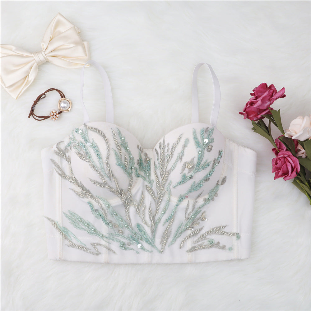 Beaded Tree Corset Bra Bar Performance