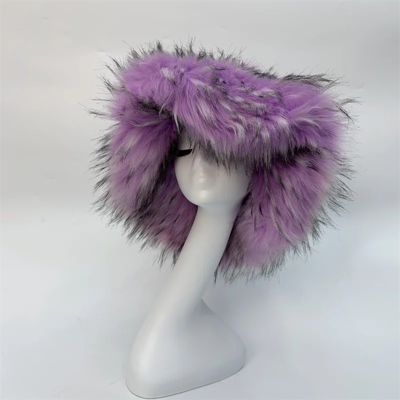 Oversize Fluffy Faux Fur Hats