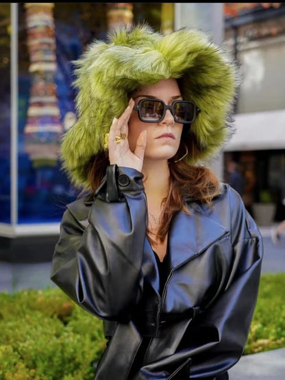 Oversize Fluffy Faux Fur Hats