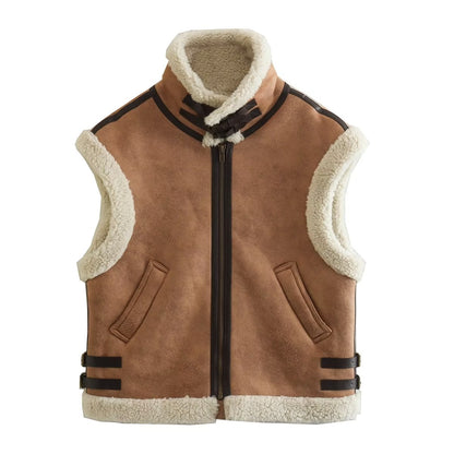 Collared Vest Coat