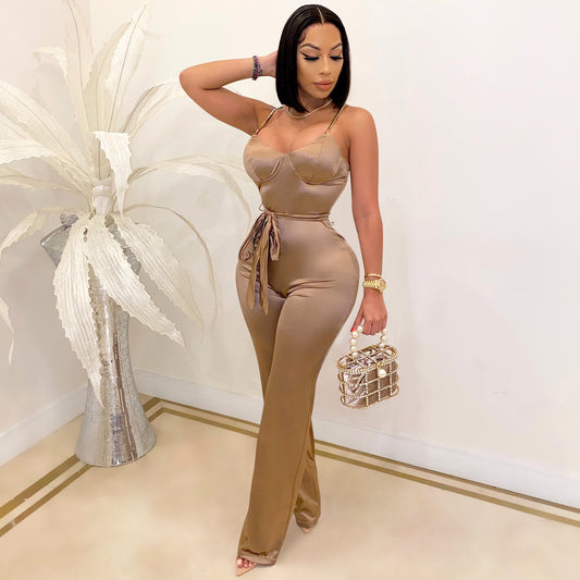 Sleek Straight Leg Jumpsuit