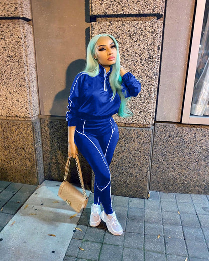 Sports Casual Suit Two Piece Set