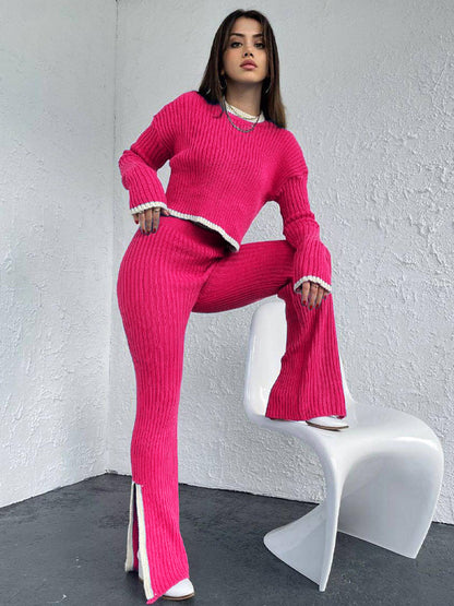 Knitting Trousers Set