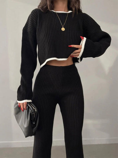 Knitting Trousers Set